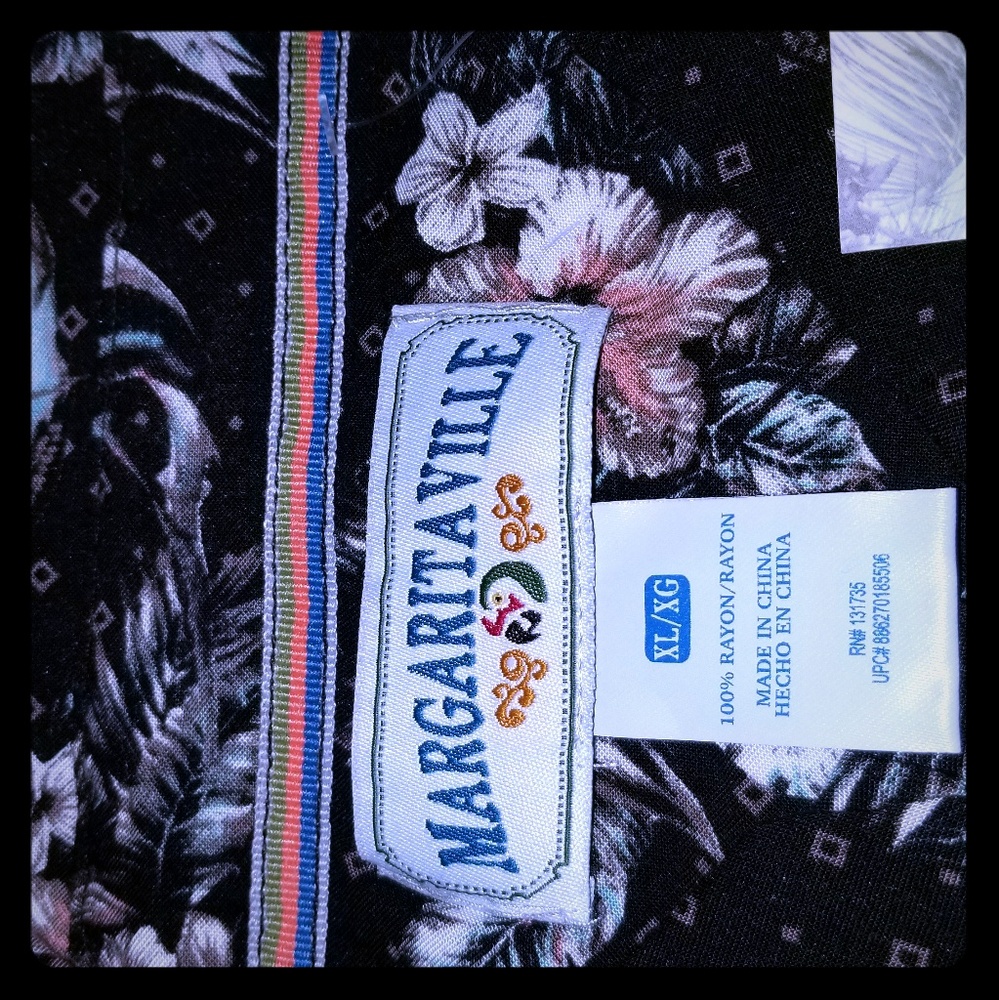 New Margaritaville Hawaiian Shirt Mens XL Graphics - Picture 2 of 6